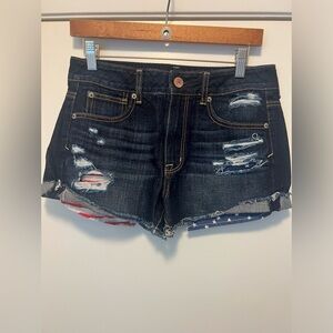 American Eagle Outfitters Dark Blue Jean Shorts